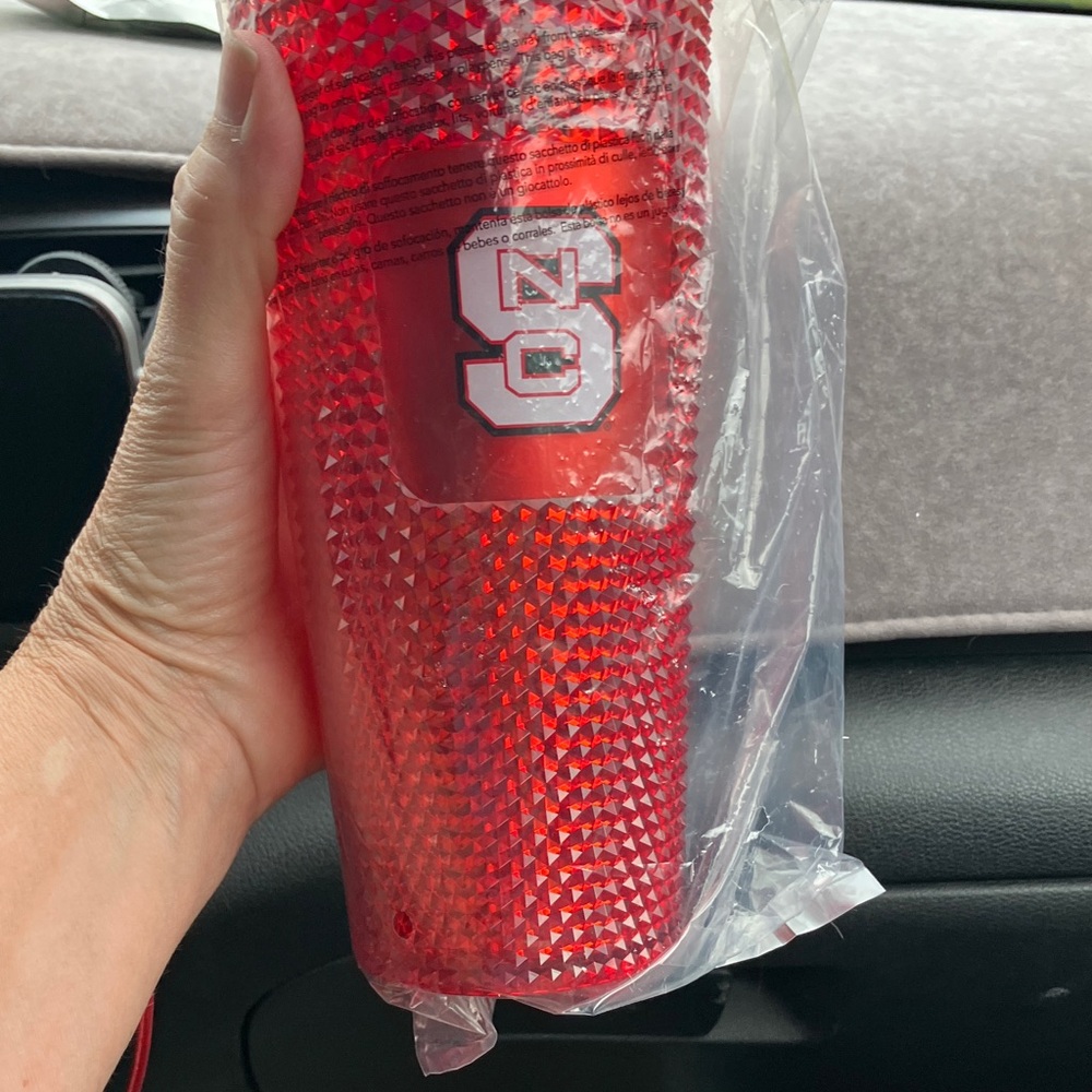 Starbucks Red Studded Tumbler Lid with Branded Seal